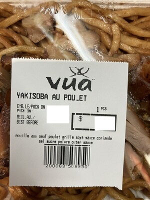 Yakisoba au poulet (Groupe CNW/Ministre de l'Agriculture, des Pcheries et de l'Alimentation)