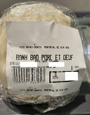 Banh Bao porc et oeuf (Groupe CNW/Ministre de l'Agriculture, des Pcheries et de l'Alimentation)