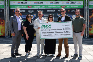 ALSCO UNIFORMS DONATES $100,000 TO SPEEDWAY CHILDREN'S CHARITIES
