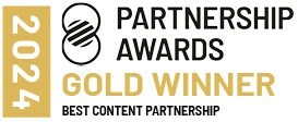 US Partnership Awards 2024 - Best COntent Partnership Gold Winner