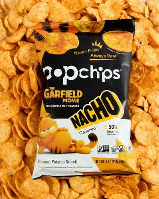 Popchips' limited-edition Nacho bag featuring Garfield