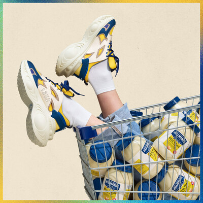 Hellmann’s Canada is shining a spotlight on food waste and challenging Canadians to rethink their consumption with the drop of their limited-edition 1352: Refreshed Sneakers. (CNW Group/Hellmann's Canada)
