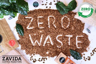 Zavida Coffee Roasters announces new initiative to divert 100% of production and office waste away from landfills to be repurposed, recycled, or converted to renewable energy and returned to the Ontario power grid. In partnership with U-Pak Disposals, the Canadian roaster will reduce their annual carbon footprint by 312 tonnes, and return to the grid an electrical equivalent of powering 8 Canadian households for a year. (CNW Group/Zavida Coffee Roasters)