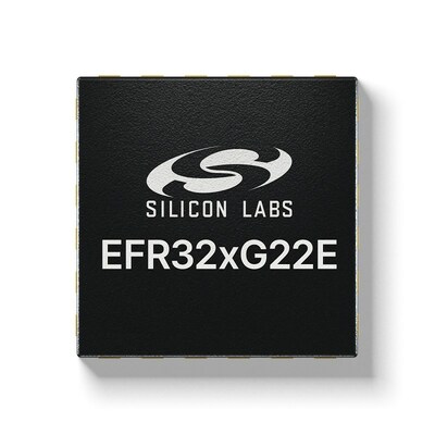 The all new xG22E SoC, Silicon Labs' most energy efficient SoC to date. Credit: Silicon Labs