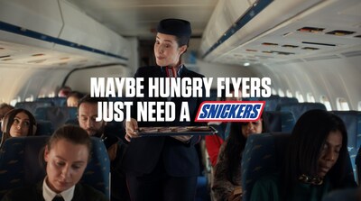SNICKERS satisfies again with new campaign that profiles the out-of-sorts behavior of passengers trying to navigate the friendly skies.
