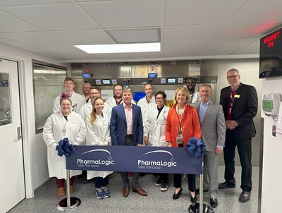 PharmaLogic team members gather with CEO Steve Chilinski, and members of UC Health leadership, Dr. Mary Mahoney and Dr. Ken Greis.