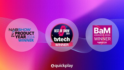 Quickplay’s Generative AI Products Sweep Awards at NAB (CNW Group/Quickplay)