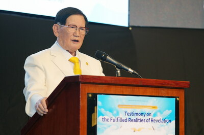 Shincheonji Church of Jesus Chairman Lee Man-hee held the '2024 Shincheonji by Continent' held at the Philippine International Convention Center on the afternoon of the 20th (local time).