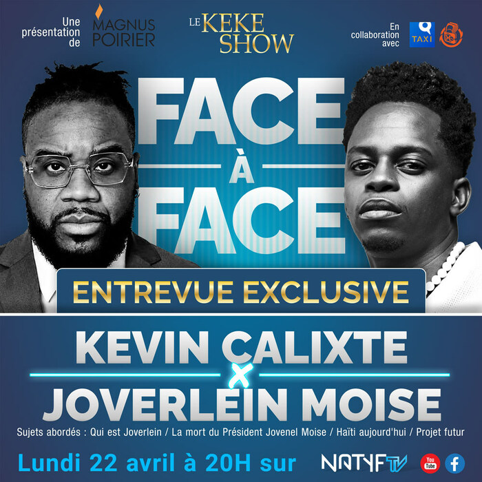 Natyf TV, Keke Show, Jovenel Moïse, Haïti, Joverlein Moïse (Groupe CNW/NATYF Inc.)
