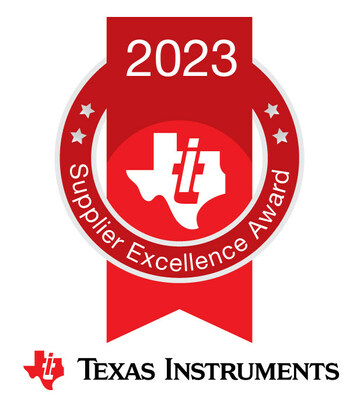 2023 Texas Instruments Supplier Excellence Award