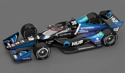 Hub International announces primary sponsorship of Rahal Letterman Lanigan Racing's No. 30 entry with driver Pietro Fittipaldi at the 2024 Ontario Honda Dealers Indy Toronto event
