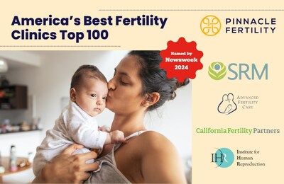 Pinnacle Fertility Clinics rank amongst America's Best Fertility Clinics Top 100 List by Newsweek.