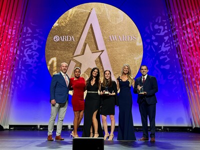 The Vacation Innovations team accepts the 2024 ARDA Awards for Best New Product and the prestigious ACE Emerging Leader Award.