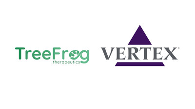 TreeFrog Therapeutics & VERTEX Logo (PRNewsfoto/TreeFrog Therapeutics)