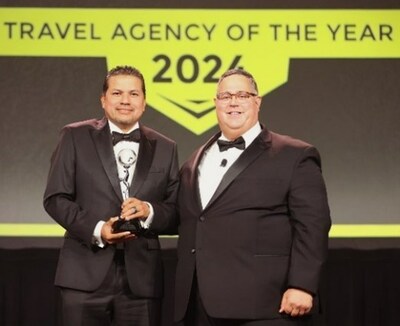 Erwing Hernandez, Senior Vice President of Travel Planners International (left) and Charles Sylvia, ECC, CLIA's Vice President of Industry and Trade Relations (right)