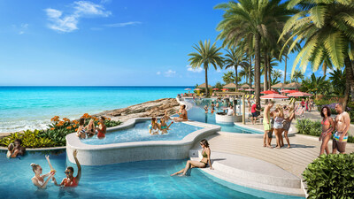 Inaugurado en 2025, Royal Beach Club Paradise Island de Royal Caribbean será un pedazo de paraíso de casi 17 hectáreas en Nassau, las Bahamas. La cultura y la gente de las Bahamas serán el corazón de esta incomparable experiencia de playa, que contará con tres impresionantes piscinas, dos playas, bares en la piscina, cabañas privadas, lugares para comer y beber, y mucho más.