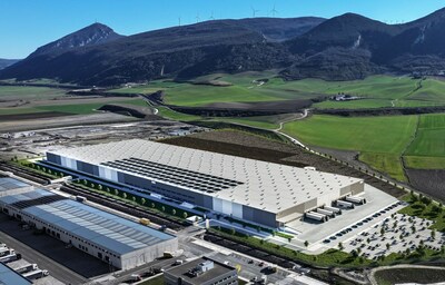 An aerial view of Mobis's Battery System Factory in Spain.