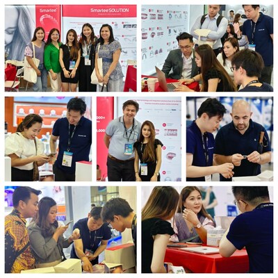 Smartee booth attracted a steady stream of visitors (PRNewsfoto/Smartee Denti-Technology Co.,Ltd.)