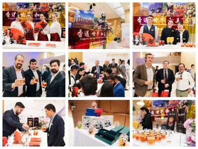 A foto mostra o cenário do evento de turnê global do Wuliangye Group em Santiago, capital do Chile, em 19 de abril de 2024 (foto fornecida pela Wuliangye) (PRNewsfoto/Xinhua Silk Road)