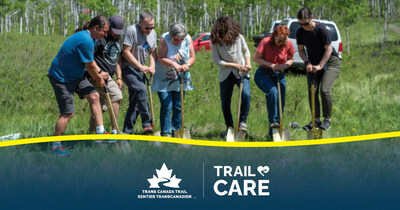 The Trail Care program will culminate with a national Trail Care Day on June 1, when volunteers across the country will roll up their sleeves and make a tangible difference for their local trail. (CNW Group/Trans Canada Trail)