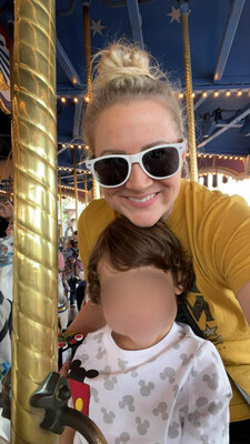 North Texas mother April Marin with her young son. Marin is suing LMNOP Children’s Academy in Carrollton, claiming its caregivers lied to cover up her son's injuries and violated other Texas childcare laws.