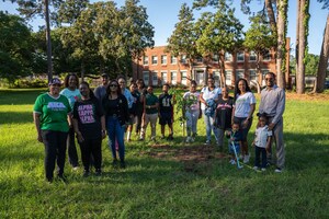 Northeast Delta HSA collaborates with AKA chapter for Earth Day, plants tree to symbolize RISE Center