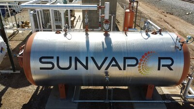 Sunvapor’s thermal battery installed at Oberon Fuels