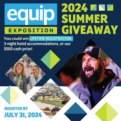 “You can do things at Equip that you can’t do anywhere else – from driving the latest equipment so you know how it handles, to hearing Kevin O’Connor of This Old House talk about how to make more money doing what you love. Summer Giveaway winners will be announced mid-August, so you’ll have plenty of time to plan your trip,” said Kiser.