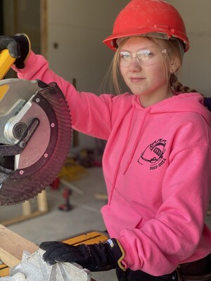 Alyssa Shriber has secured a carpentry job in Illinois and will announce her plans at a Lowe's store in Chicago on SkillsUSA National Signing Day on May 7.