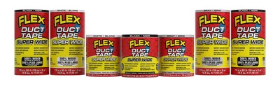 Flex Super Wide Duct Tape is removable, repositionable, and can be torn by hand (vertically and horizontally), so there's no waste.