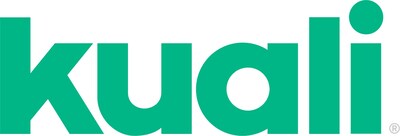 Logo of Kuali, featuring the company name in lowercase green letters with a stylized letter 'k' on the left side, and a registered trademark symbol on the upper right.