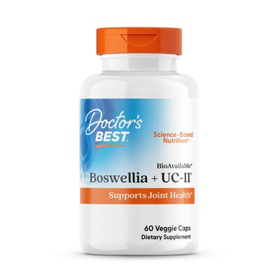 Doctor's Best Boswellia + UC-II is a unique combination of Boswellia and UC-II. It is an important combination that supports joint comfort.*
*These statements have not been evaluated by the Food and Drug Administration. This product is not intended to diagnose, treat, cure or prevent any disease.