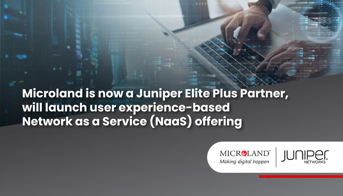 Microland announces Global Elite Plus Status with Juniper Networks to launch Network as a Service offering (PRNewsfoto/Microland)