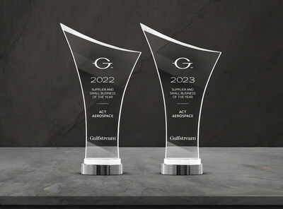 Awards recognizing supplier excellence were given to ACT Aerospace (Gunnison, Utah) by aircraft maker Gulfstream.