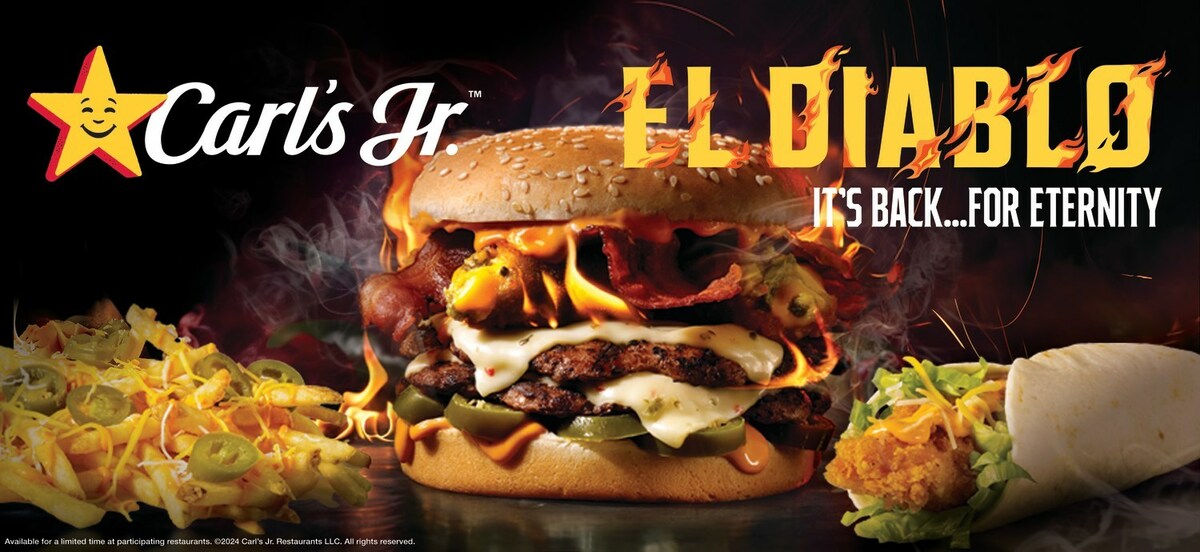 Carl's Jr. El Diablo Makes a Fiery Comeback, This Time, For Eternity - Vimarsana News
