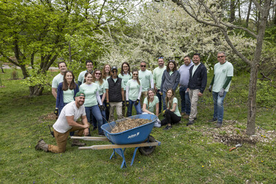 The Bellwether District team volunteered at Bartram's garden after announcing a two-year partnership.