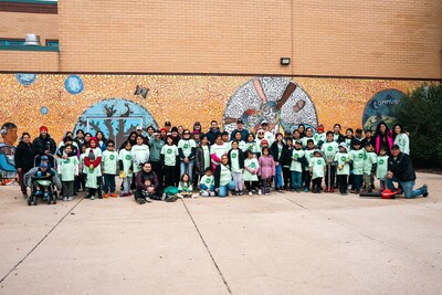 The HRP Chicago office participated in a beautification project at Gary Elementary School in Little Village.