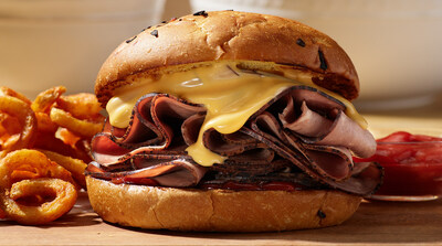 HORMEL® NATURAL CHOICE® Deli Roast Beef, the foundational component of this mouthwatering beef-and-cheddar.