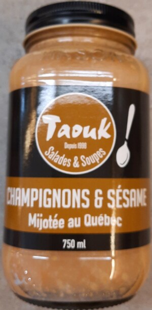 Avis de ne pas consommer de la soupe aux légumes et de la soupe aux champignons et sésame de la marque Taouk vendues par l'entreprise Boucherie Les Saules inc.