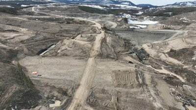 Earthworks at the Tailings Storage Facility (CNW Group/Artemis Gold Inc.)