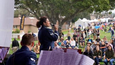 Band of the Golden West vocalist performing at Monterey Jazz Festival.