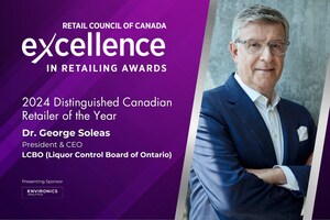 LCBO's Dr. George Soleas Named Distinguished Canadian Retailer of the Year by Retail Council of Canada