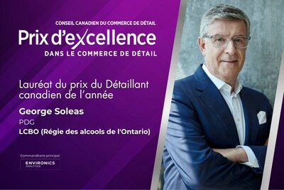 George Soleas, de la LCBO,
 Dtaillant canadien de l'anne (Groupe CNW/Retail Council of Canada)