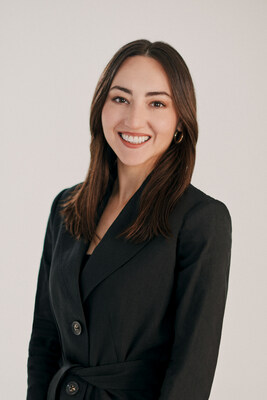 Haley Steinberg, Authentic Brands Group, was honored by LIM College with a "Fashion Futures" award.