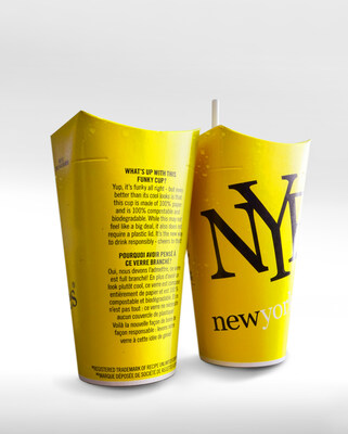 New York Fries Strengthens Sustainability Commitment with the Launch of New 100% Compostable and Biodegradable Cups (CNW Group/New York Fries)