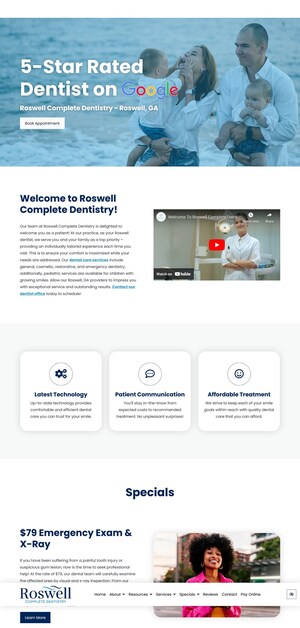 Known for Affordable Oral Health Care, Roswell Complete Dentistry is Offering a New High-Tech AI Dental Patient Experience