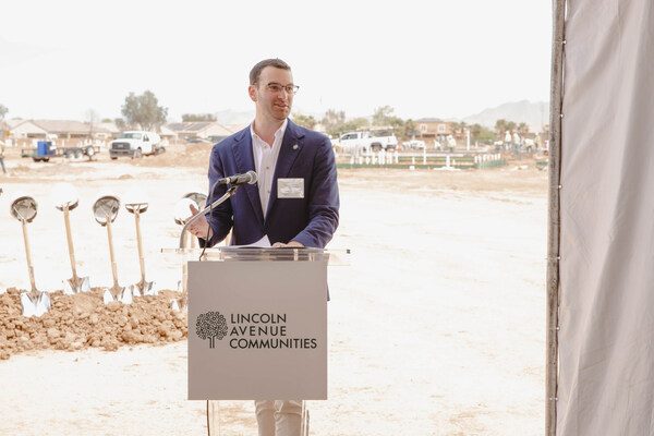 Jeremy Bronfman, founder and CEO of LAC, spoke at the Cottonwood Ranch groundbreaking.
