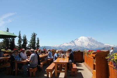 The Summit House restaurant at the top of Crystal Mountain is the highest-elevation restaurant in Washington. Soak in the views this summer!