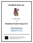 Madison Street Capital Advised Readfield Meats, Inc. (DBA Ruffino Meats & Food Service) on Its Sale to Dominion Equity LLC