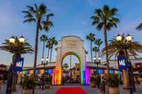 Pride is Universal event entrance at Universal Studios Hollywood for LA Pride